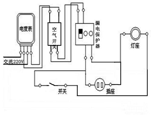 220v灯开关接线方法