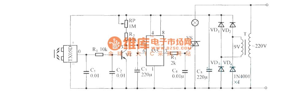 家用照明开关接线图