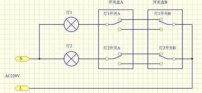 220v灯开关接线方法