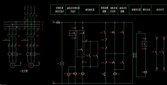 接触器自锁带灯接线图