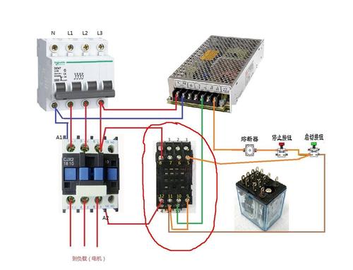 220v接触器接线图