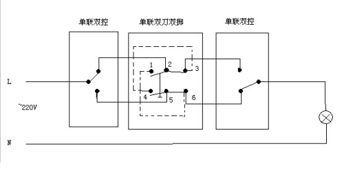 220v灯开关接线方法