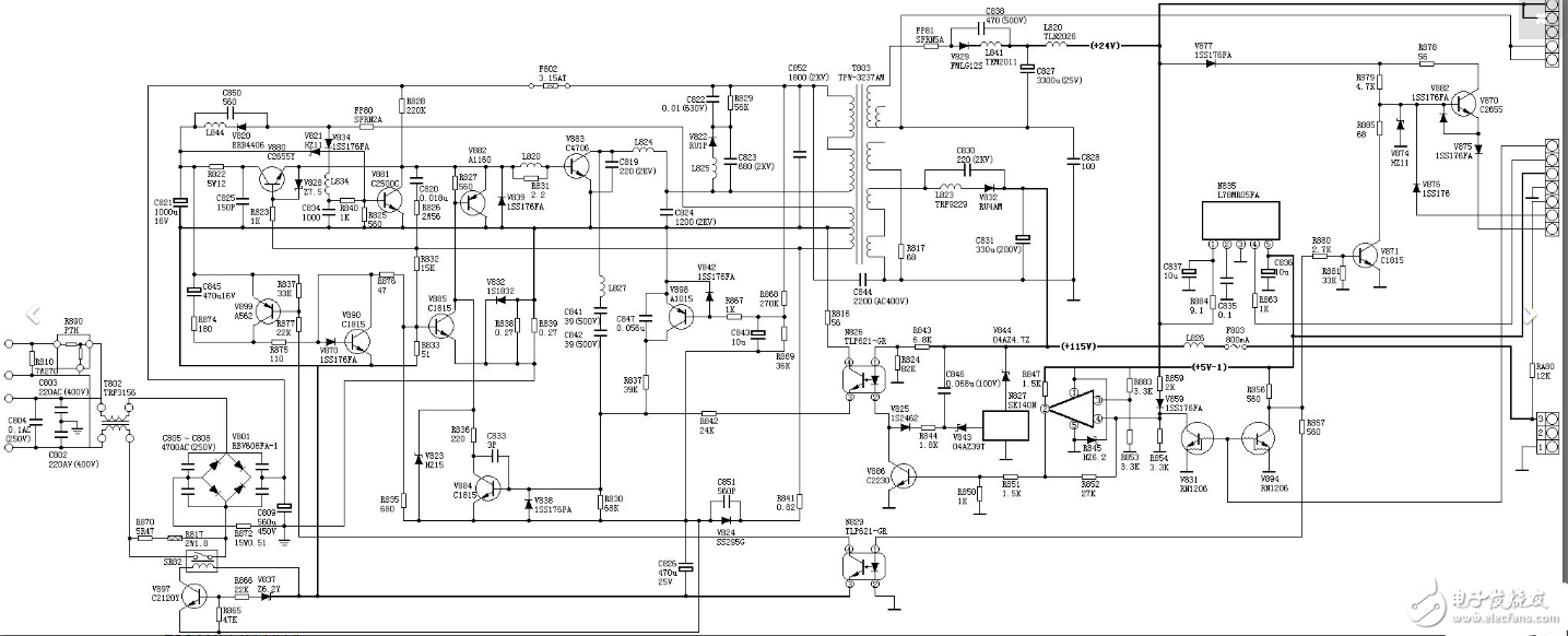 220v开关电源电路图讲解