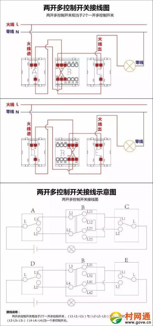 220v灯开关接线方法标签:h2]