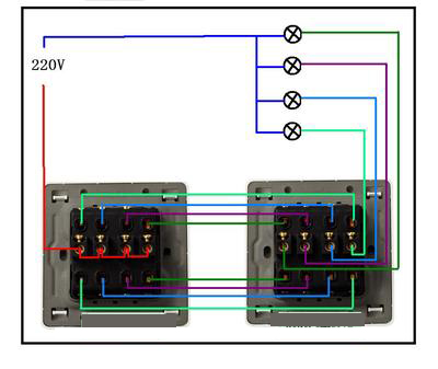 220v灯开关接线方法