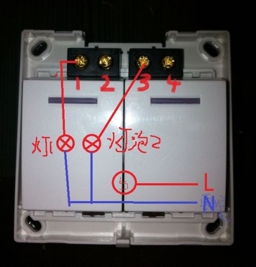 220v灯开关接线方法