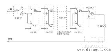 220v灯开关接线方法