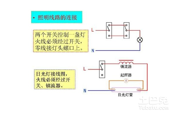 220v灯开关接线方法