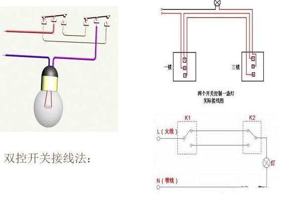 220v灯开关接线方法