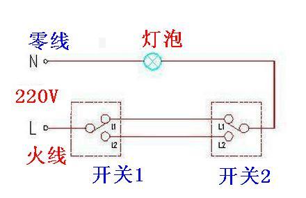 220v灯开关接线方法