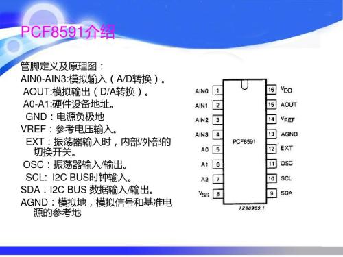 PCF8591简介 PCF8591特性