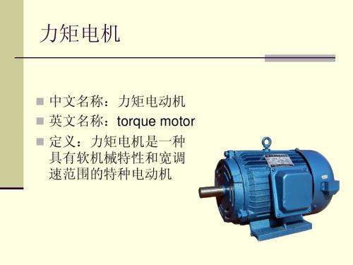 力矩三相异步电机简介,力矩三相异步电机选定,工作条件等信息资料