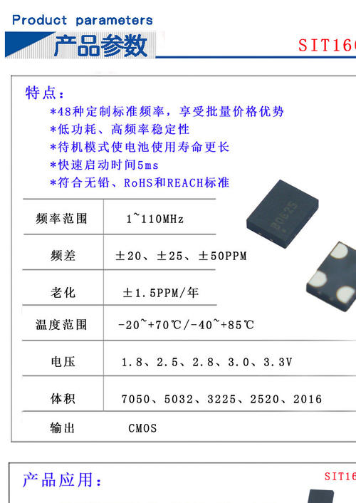 SiT8008晶振特点 SiT8008晶振应用范围