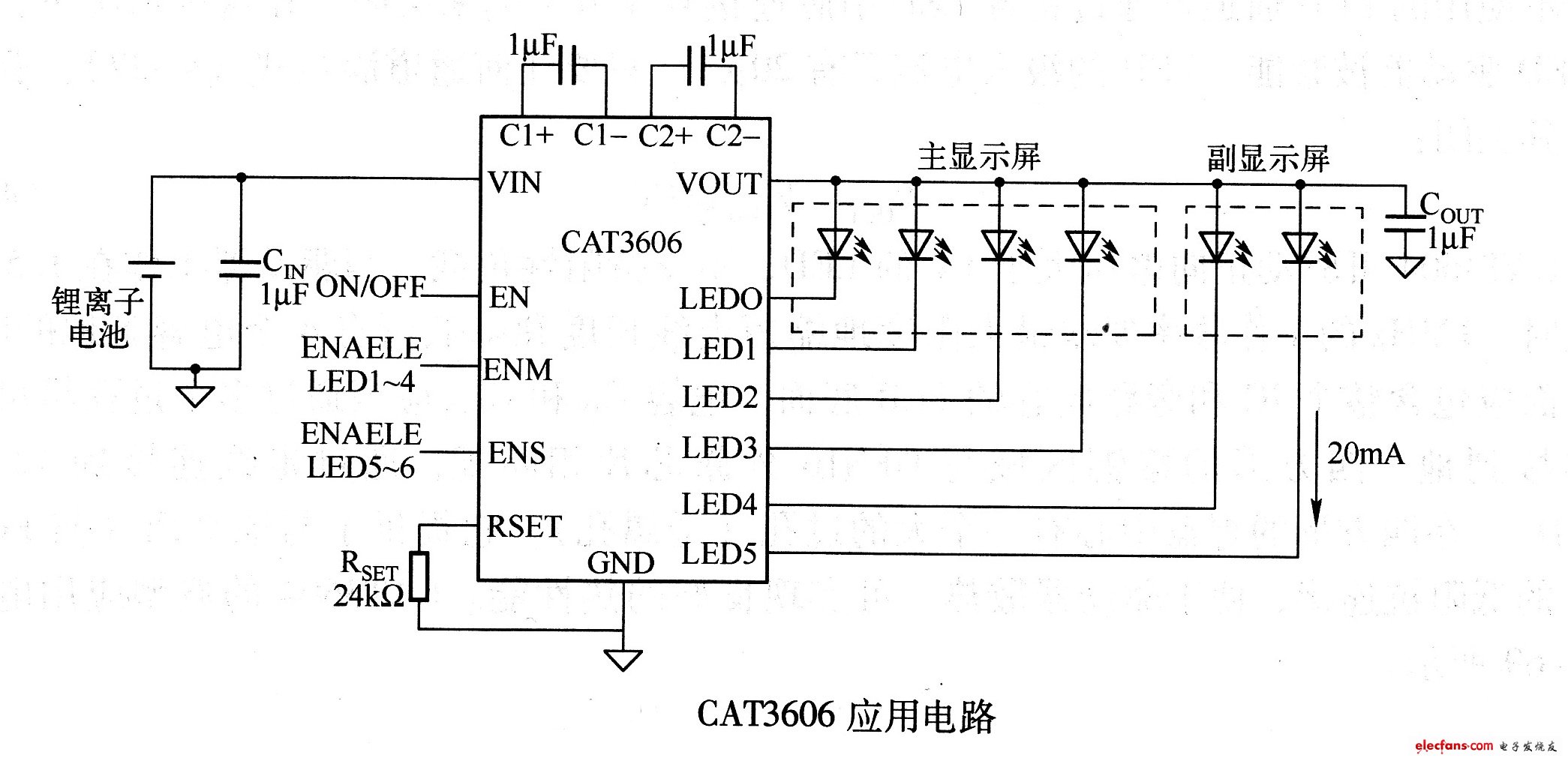 CAT3606应用电路