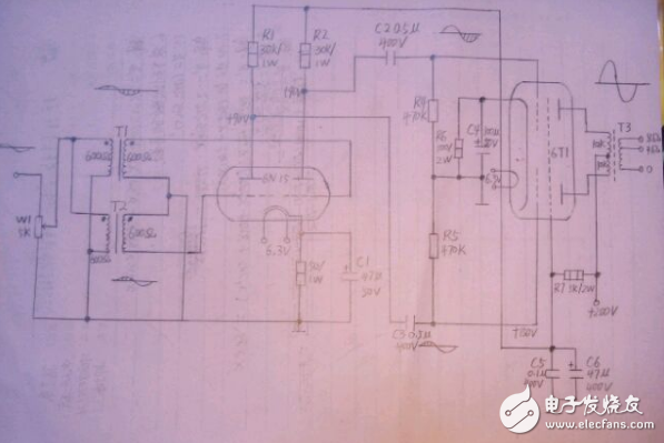 推挽电路图全集（6n5、6N16B、6N11+6N5、6T1+6N15等推挽电路）