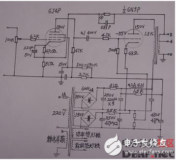 推挽电路图全集（6n5、6N16B、6N11+6N5、6T1+6N15等推挽电路）