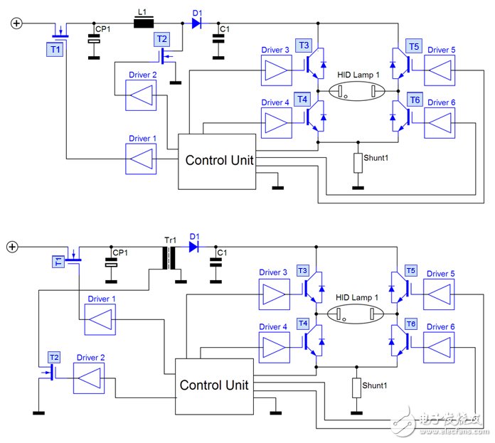 车载HID照明电路图