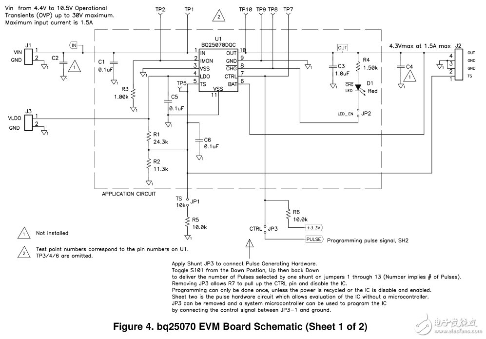 针对LiFePO4应用的1A单节线性充电器设计电路图