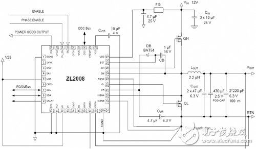 基于ZL2008数字DC-DC电源控制电路设计