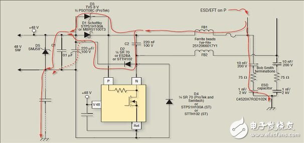 以太网供电浪涌保护电路设计方案详解