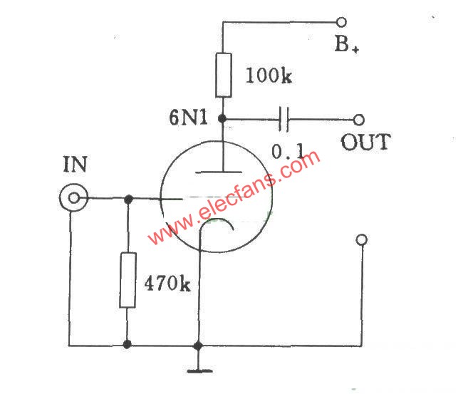 电子管输入电压放大器的输入方式