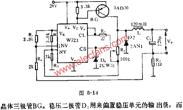 固定电流开关稳压器应用线路图