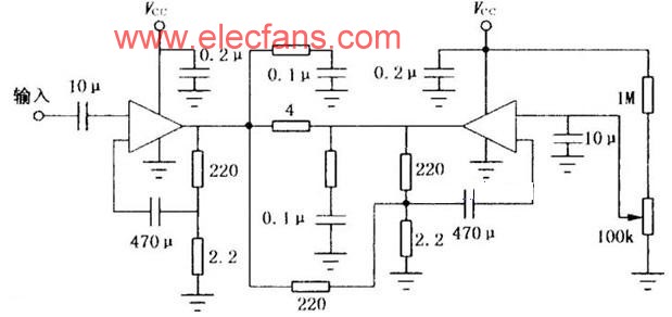 LM2002设计的8W音频功率放大电路