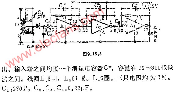 用CMOS门电路作微功耗放大电路图