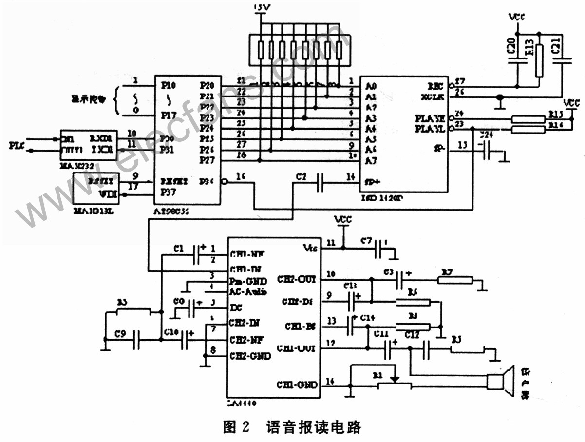 语音报读电路图