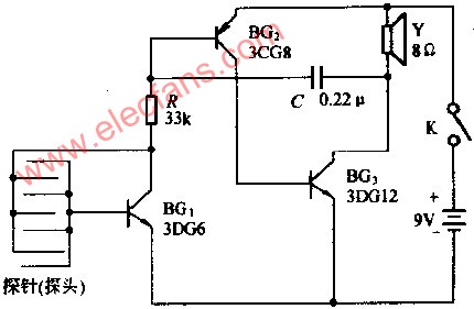 下雨探测器电路图