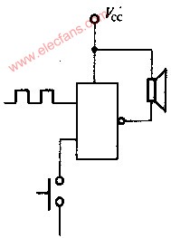 与非门带动声响器电路图