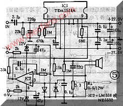 TDA1514设计的双声道功放电路