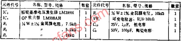 内有电子加热器的+10V高稳定度基准电压发生电路