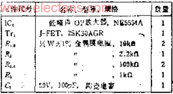 使用结型FET的简易电压控制放大器