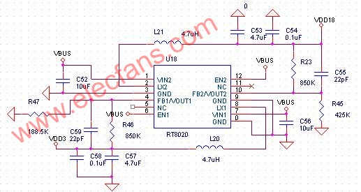 RT8020应用电路