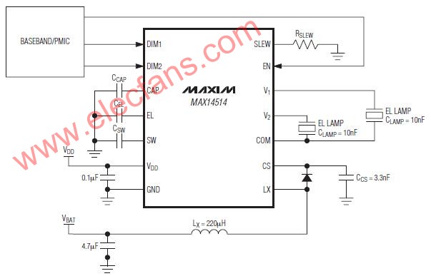 MAX14514应用电路