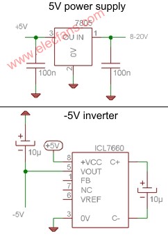 LED显示数字电压表电路,Led display digit