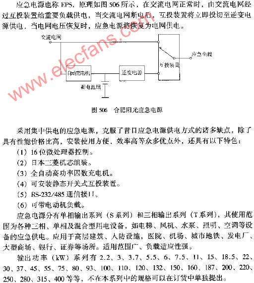 合肥阳光应急电源电路图