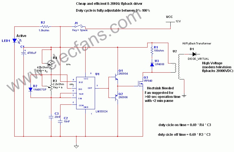 Flyback Transformer Driver