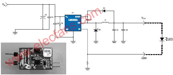 采用LM3405A的MR16照明系统