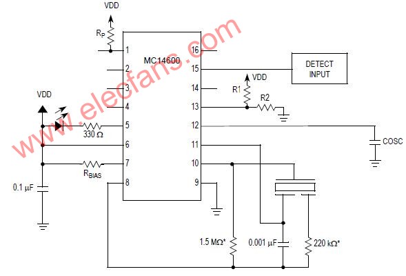 MC14600应用电路 (报警IC)
