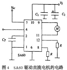 SA60驱动直流电动机的电路