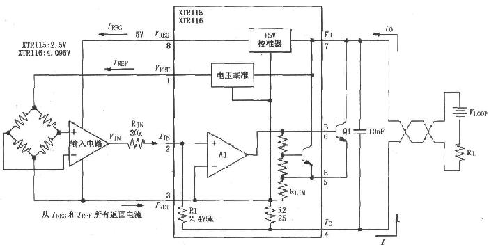 XTR115/XTR116连接应用电路