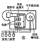 声光音乐贺卡的电路原理图