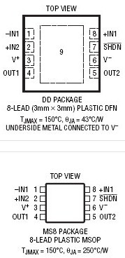 LT6350-低噪声、单端至差分转换器/ADC驱动器