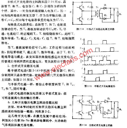 全桥式开关稳压电源及电路图