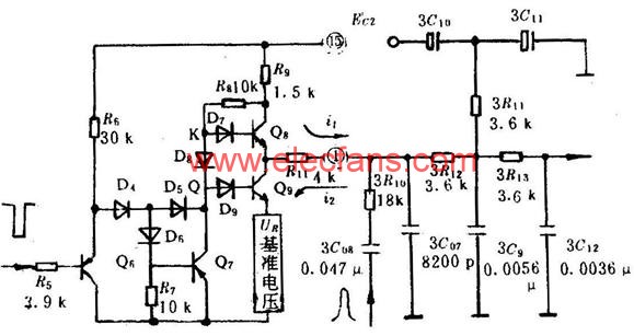 TA7609P的行AFC电路