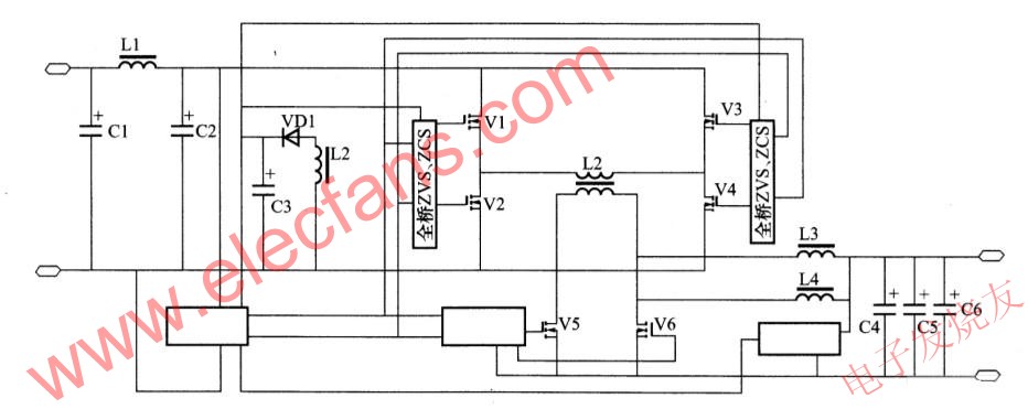 ZVS、ZCS 同步整流控制电路的原理图 www.elecfans.com