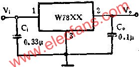 固定标准电压输出应用线路图  www.elecfans.com