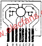 KDD-08电子琴集成电路外形及管脚排列图  www.elecfans.com